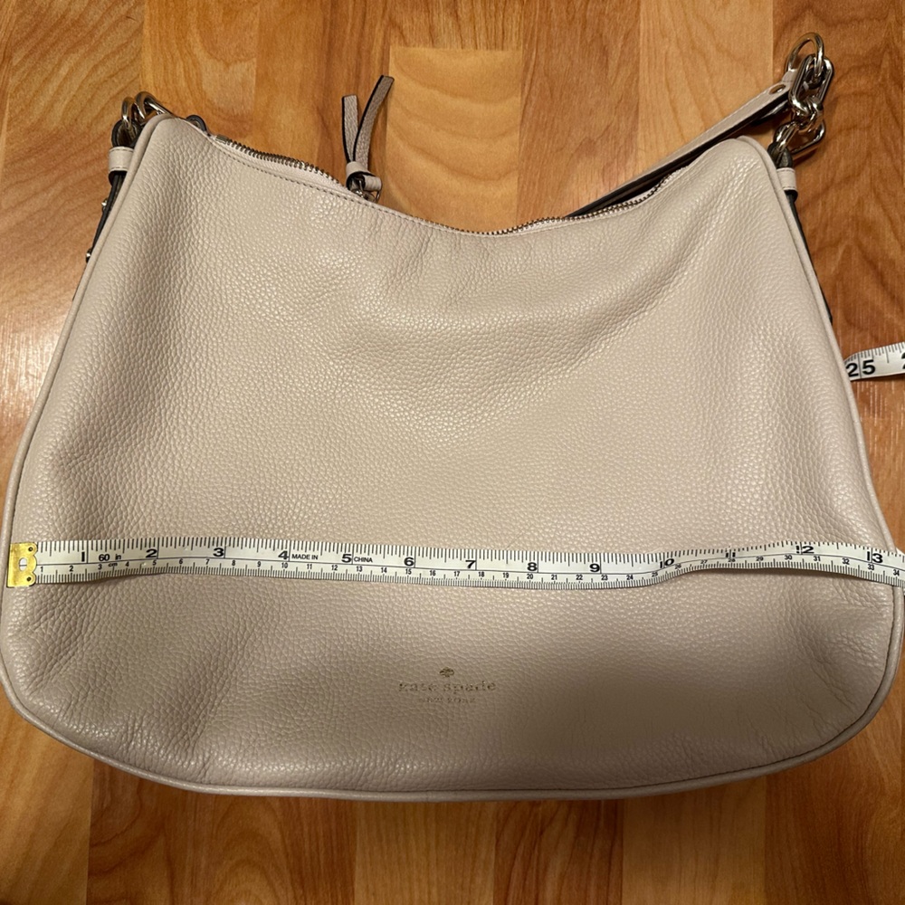 Kate Spade Pebbled Cream Leather Hobo Shoulder Bag - Picture 7 of 9
